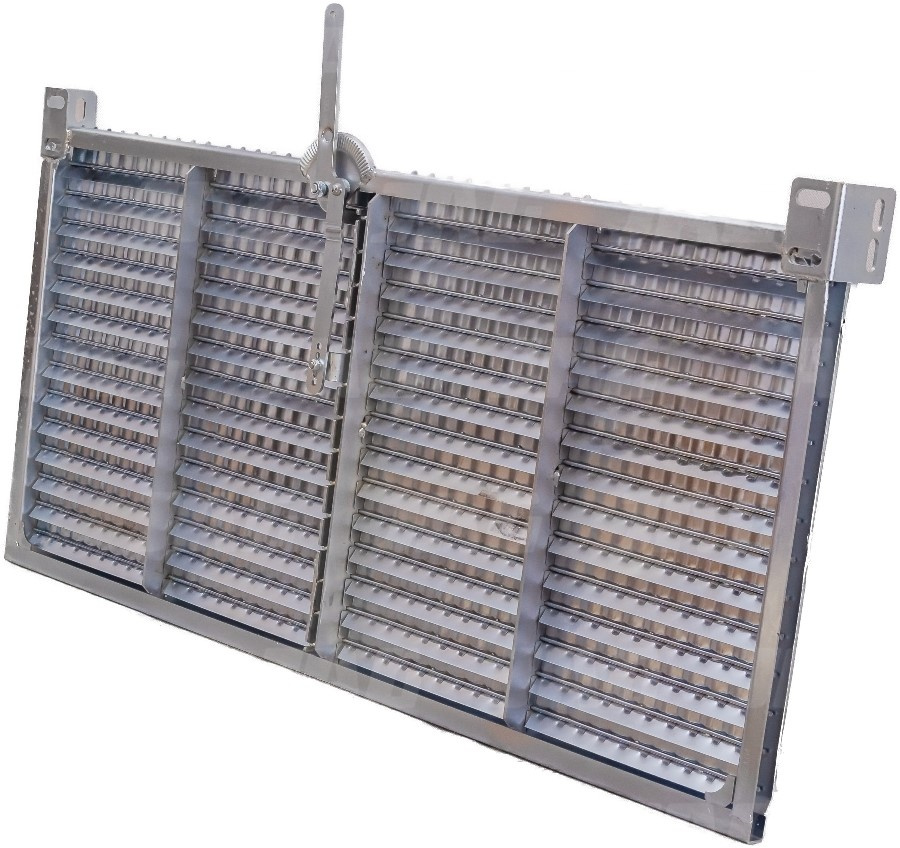 JAG25-0013 Sito żaluzjowe ocynkowane końcowe, lamela-22mm JAG PREMIUM, JOHN DEERE AZ23217 AZ46422