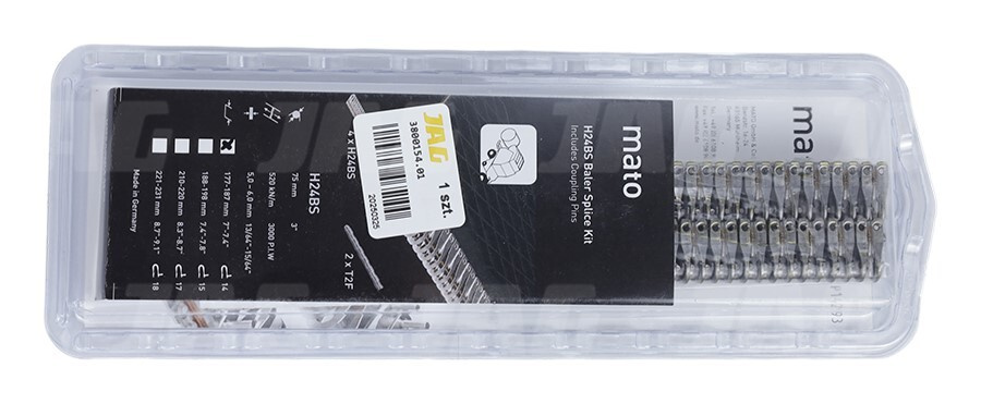 Łącznik pasa młotkowy H24BS/1-14/T2F-165mm (gr.5-6mm) Blister 2kpl