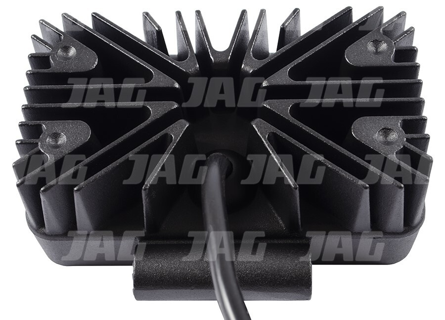 JAG96-0070 Lampa robocza LED, 9W, 10-30V, 3 EPISTAR LEDx3W, Prostokątna JAG