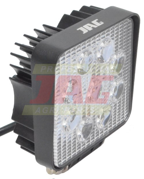 JAG96-0026 Lampa robocza LED ,27W, 10-30V, 9 EPISTAR LEDx3W, FLOOD, Kwadratowa