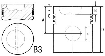 JAG99-0412 Tłok + sworzeń STD