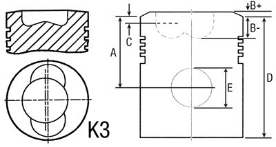 JAG99-0789 Tłok ze sworzniem Deutz FL912