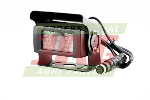 JAG97-0013 Kamera do monitoringu przewodowa, 600TVL, 28 Diod IR, IP69K, na przód, Grzałka