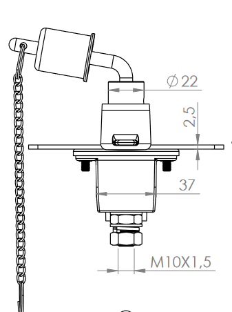 Wyłącznik prądu masy 2500A 12/24V