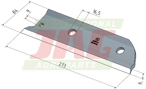 JAG86-0004 Nóż sieczkarni do kukurydzy MWS Germany, MWS 03-076-235 03076235