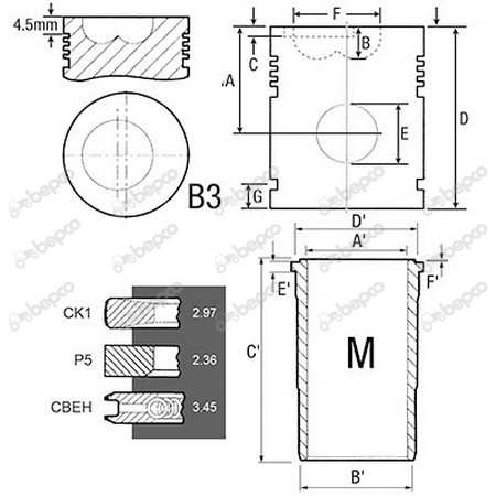 AR89753 Zestaw naprawczy silnika