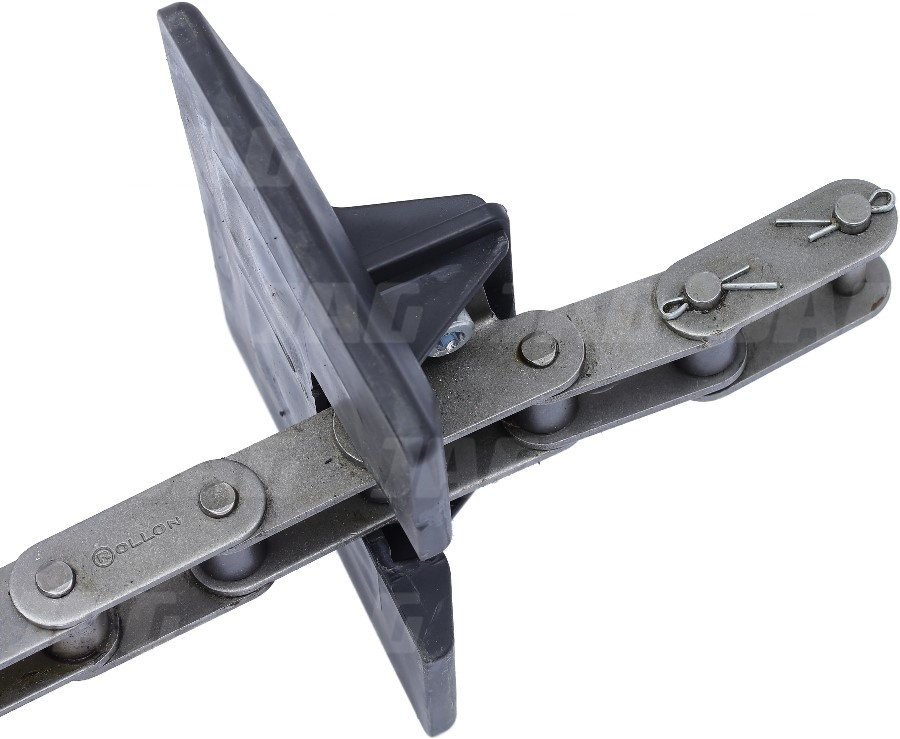 JAG04-0389 Przenośnik łańcuchowy kompletny (łopatki plastikowe) JAG, CLAAS 0006012000 0005495360