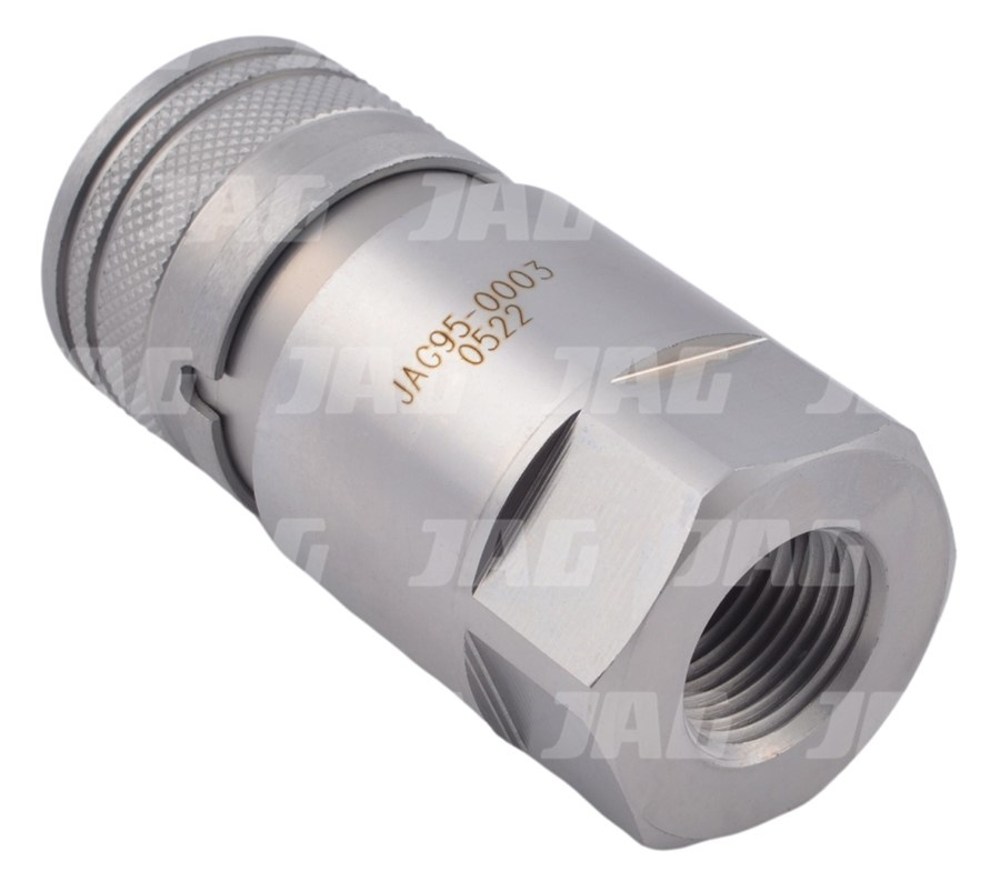JAG95-0003 Szybkozłącze hydrauliczne flat face(suchoodcinające)-gniazdo, 1/2