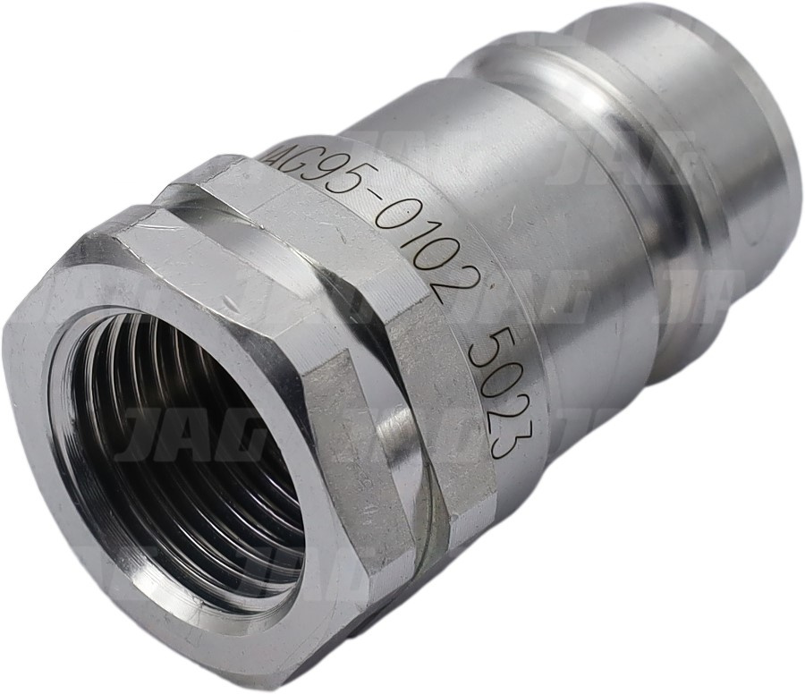 JAG95-0102 Szybkozłącze hydrauliczne grzybkowe-wtyczka z gwintem wewnętrznym, DN12,5, 1/2