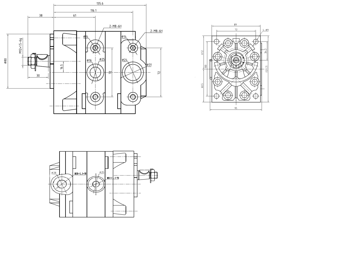 JAG08-0023 Pompa hydrauliczna, CLAAS 0006568601 0006835000