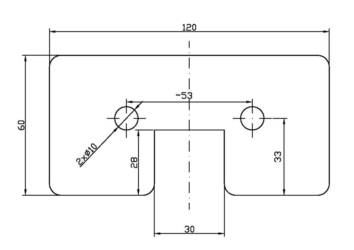 JAG24-0017 Łopatka gumowa 2 przekładki JAG PREMIUM, JOHN DEERE Z20780