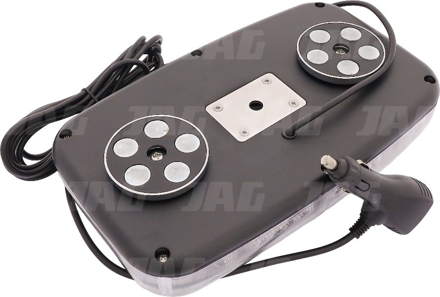 JAG96-0086 Lampa Błyskowa 80 LED, 27W, 12-24V pomarańczowa/ magnes JAG