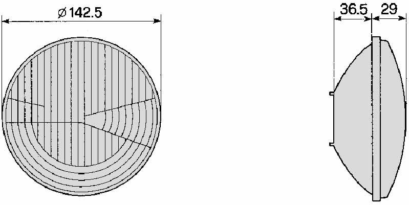 05.567.000.01 Reflektor COBO, DEUTZ FAHR 04404452 280298200