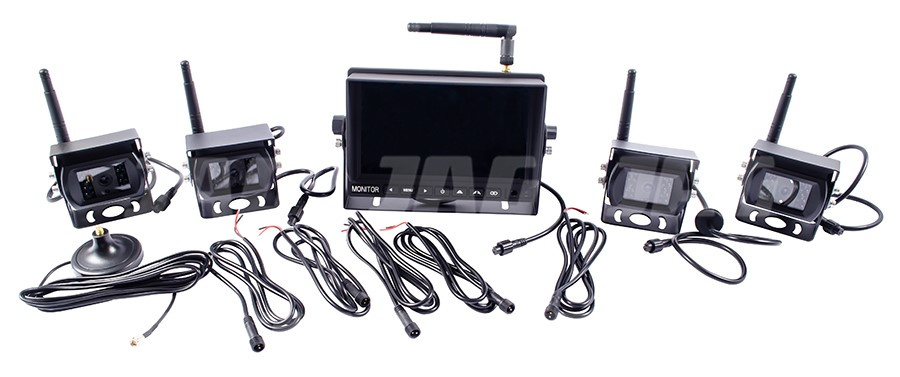 JAG97-0052 Zestaw bezprzewodowy HD 4xkamera HD (420TVL) + 1xmonitor(7