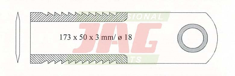 JAG01-0090 Nóż sieczkarni ruchomy RADURA