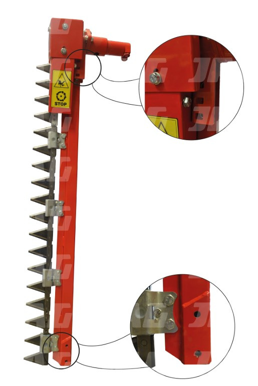 JAG80-0006 Kosa boczna do rzepaku hydrauliczna JAG - PRAWA