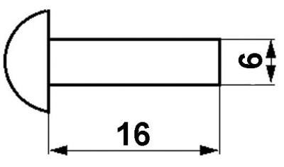 JAG21-0025 Nit kulisty /op.500g./ 6x16 JAG, JOHN DEERE AZ32299