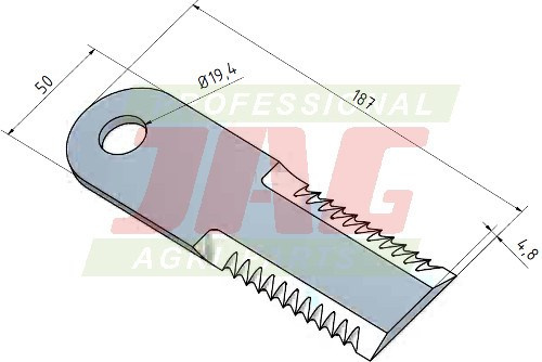 Nóż sieczkarni MWS Germany