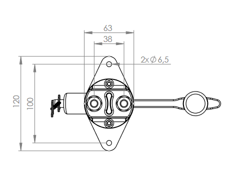 Wyłącznik prądu masy 2500A 12/24V, SCANIA 621730 VOLVO 240315