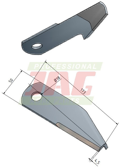 JAG41-0062 Nóż sieczkarni MWS Germany