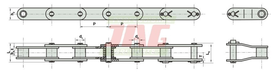 CA557/F3/J2A Łańcuch prasy rolującej New Holland ROLLON-SOLID