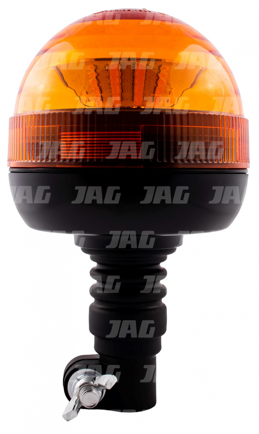 JAG96-0061 Lampa Błyskowa LED, 36W, 9-30V, R10, R65, 18LEDx3W, Uchwyt na elastyczny trzpień, Mały klosz