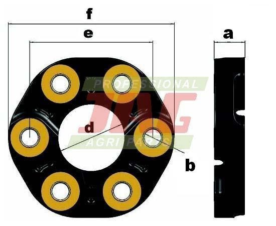 JAG06-0037 Sprzęgło gumowe SGF Germany
