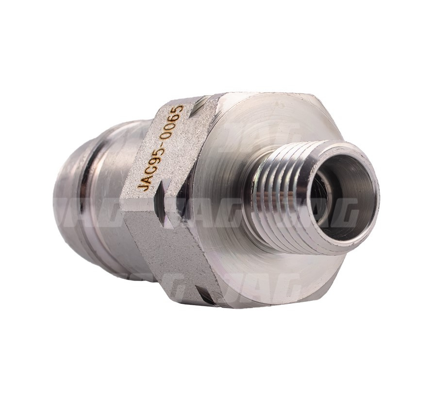 JAG95-0065 Szybkozłącze hydrauliczne grzybkowe-wtyczka z gwintem zewnętrznym, DN12,5, M14X1,5, 8L, ISO7241-A