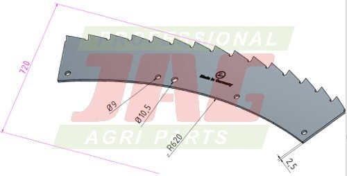 JAG87-0004 Nóż tnący zewnętrzny MWS Germany-żółte