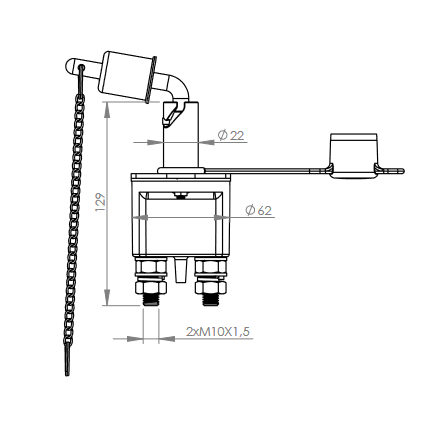 Wyłącznik prądu masy 2500A 12/24V