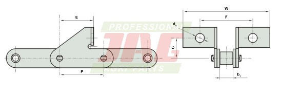 38.4RSDJ2A Łańcuch 144 rolki 5,52mb ROLLON-SOLID