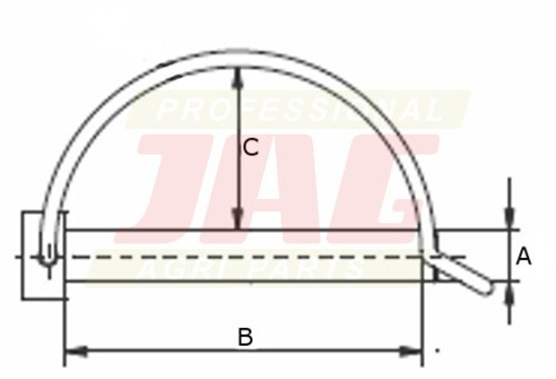 JAG98-0128 Zawleczka 10 mm