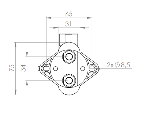 Wyłącznik prądu masy 500A 12/24V