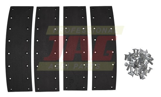 02305250 Zestaw okładzin hamulcowych do Deutza (4szt+nity), DEUTZ FAHR 04379102 GRANIT PARTS 71704011