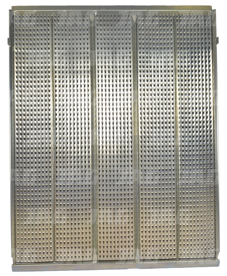 80394836 Sito żaluzjowe ocynkowane górne, lamela-22mm, NEW HOLLAND 80394836 80427000