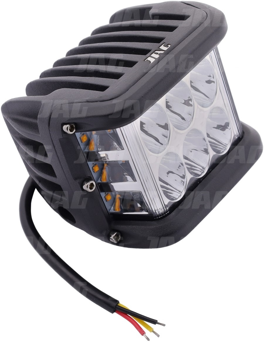 JAG96-0084 Lampa robocza LED, 27W, 10-30V, 9 EPISTAR LED, Prostokątna, Kierunkowskaz JAG