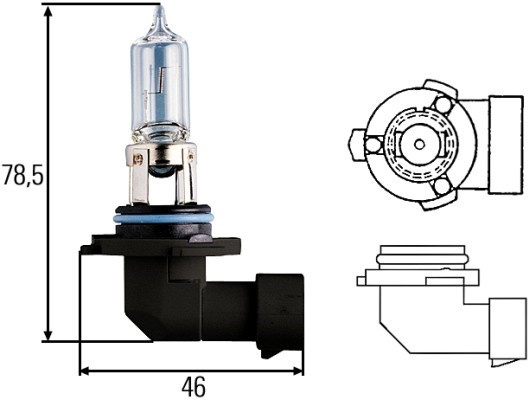 Żarówka 12V 60W-HB3-P20D HELLA
