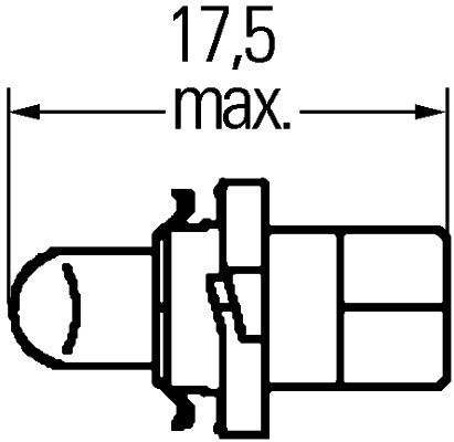 Żarówka 12V 2W-BX8.4D HELLA