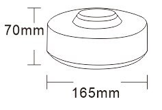 JAG96-0053 Lampa Błyskowa JAG-LED, 48SMD, 9-30V, R10, R65, Uchwyt na magnes, UFO