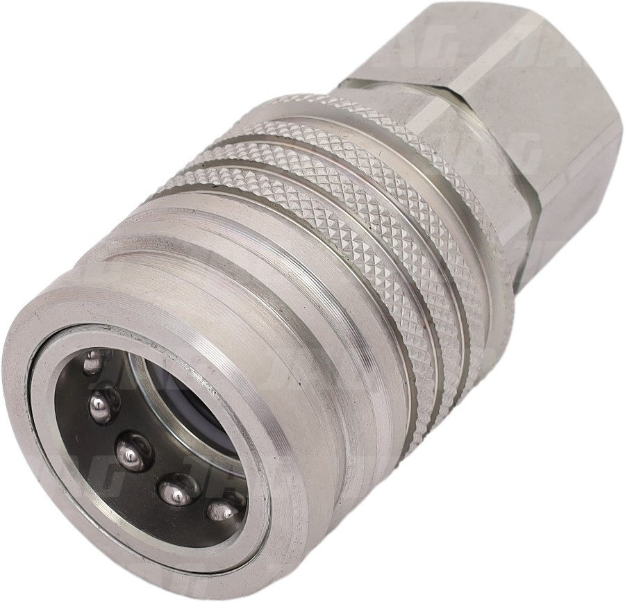JAG95-0101 Szybkozłącze hydrauliczne grzybkowe-gniazdo z gwintem wewnętrznym, DN12,5, 1/2