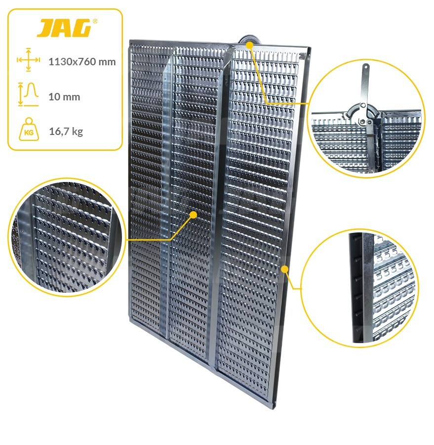 JAG05-0051 Sito żaluzjowe ocynkowane górne, lamela-10mm JAG PREMIUM, CLAAS 0006780000