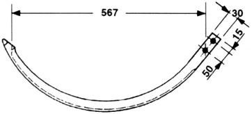 JAG51-0025 Iglica aluminiowa JAG PREMIUM, WELGER 1110.22.08.12 1110220812