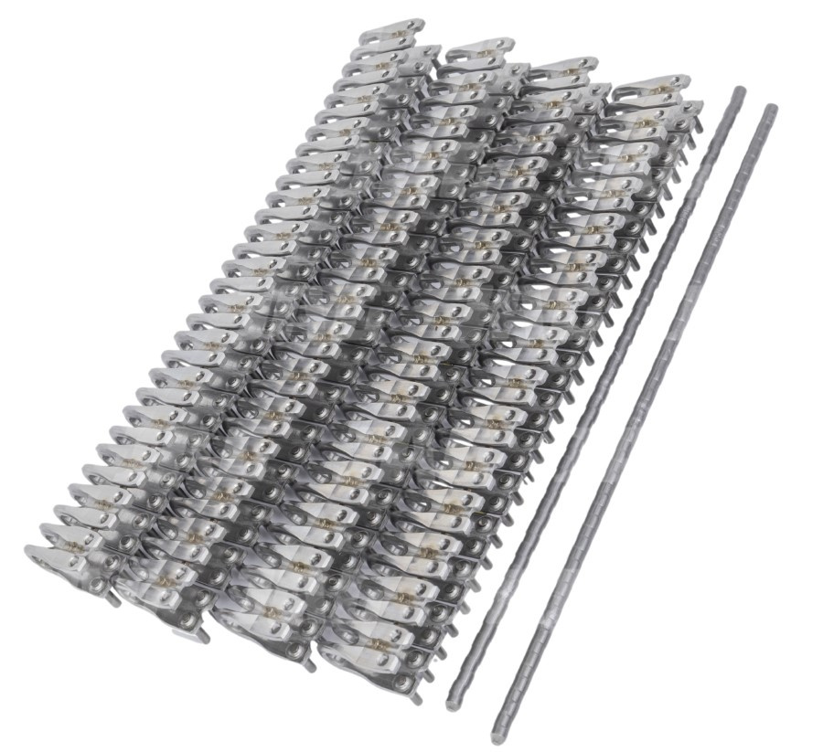 Łącznik pasa młotkowy H24BS/4-15/T2F175mm (gr.5-6mm )Blister2kpl, JOHN DEERE DC45799 (E86147 + AE53298)