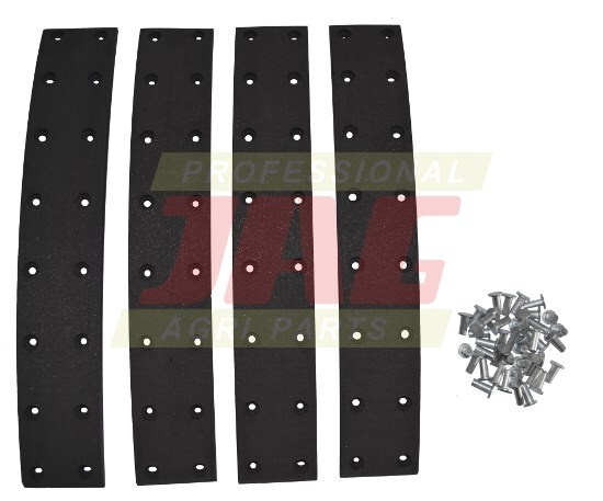 02326006 Zestaw okadzin hamulcowych do Deutza (4szt+nity), DEUTZ FAHR 03392132 GRANIT PARTS 71704002