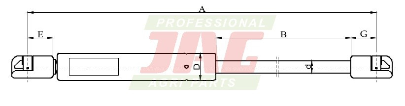 JAG99-1043 Siłownik gazowy