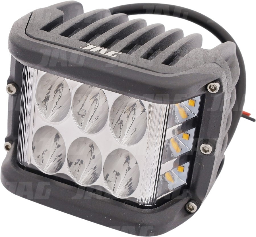 JAG96-0084 Lampa robocza LED, 27W,12-24V, 9 EPISTAR LED, Prostokątna, Kierunkowskaz JAG