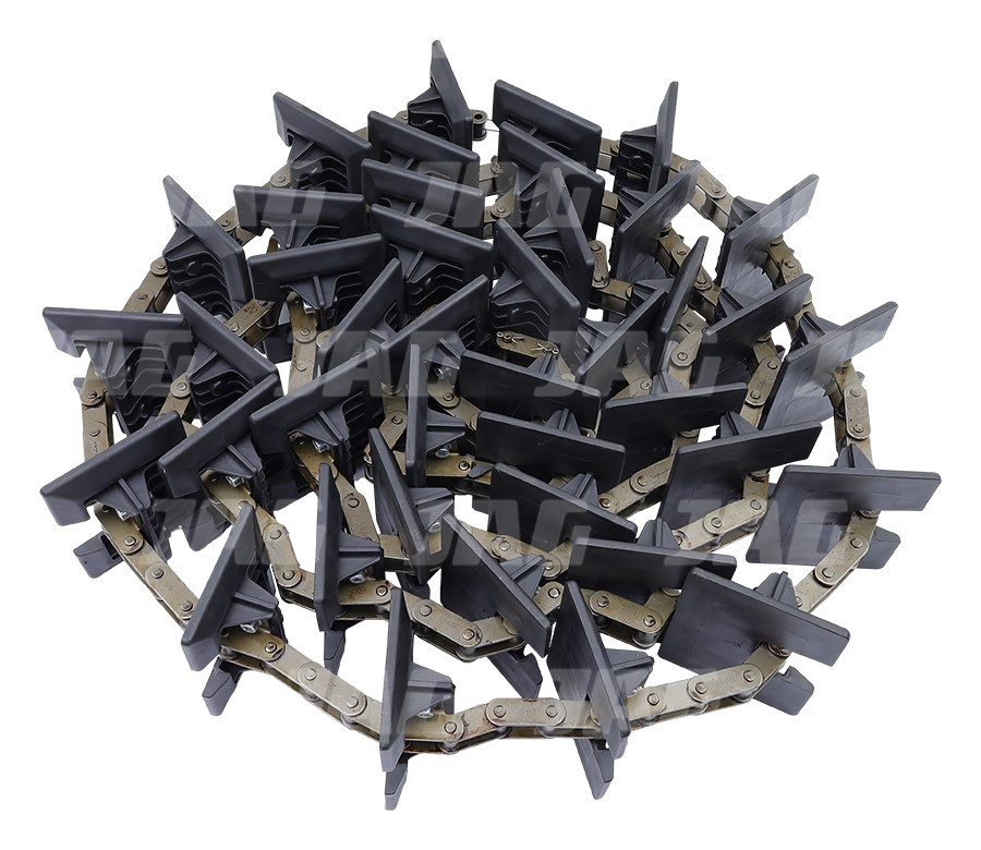 JAG04-0517 Przenośnik łańcuchowy kompletny (łopatki plastikowe) JAG, CLAAS 0006012160 0007572200