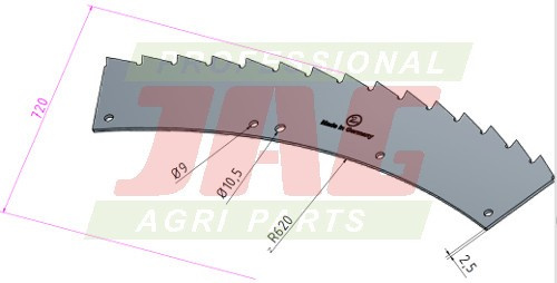 JAG87-0004 Nóż tnący zewnętrzny MWS Germany-żółte