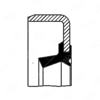 46071 Uszczelniacz SKT, NEW HOLLAND 5121471 CORTECO 12006469B