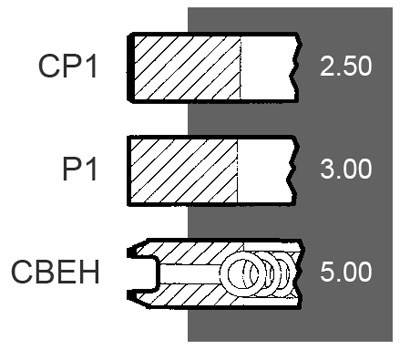 836339201 Pierścienie tłokowe